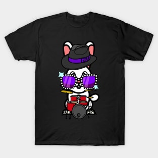 Funny bunny is playing the drums T-Shirt